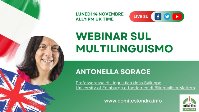 Multilingualism: the second free webinar by Comites London