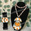 Thumbnail: Large Perler Necklace and Earrings set