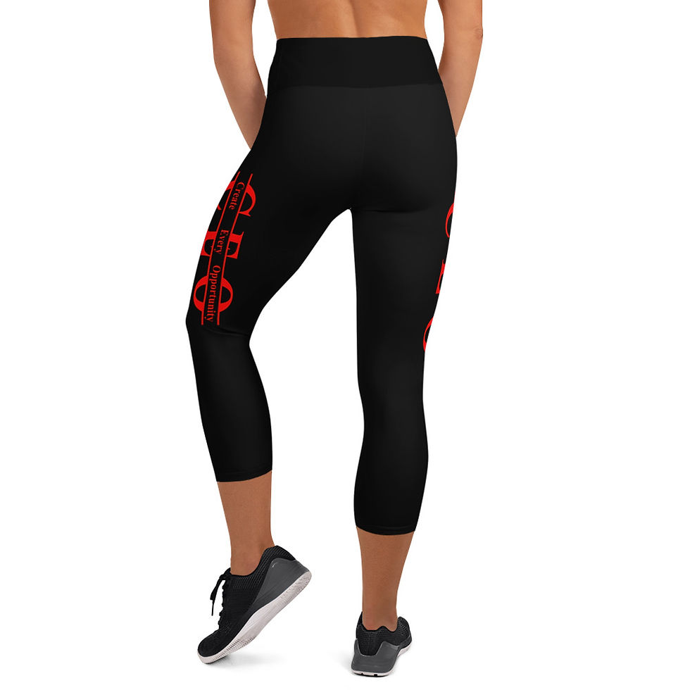 Thumbnail: AGNB red Yoga Capri Leggings