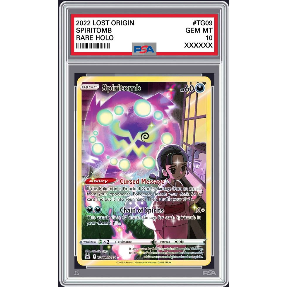 Pokemon PSA 10 - Spiritomb #TG09 Lost Origin