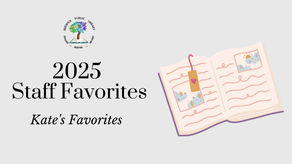 2025 staff favorites - Kate's favorites