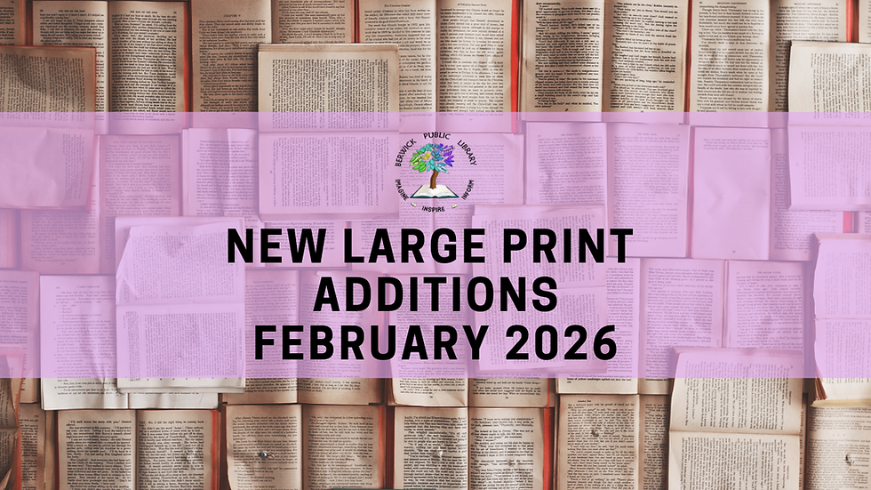 new large print additional february 2026