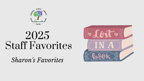 2025 staff favorites - Sharon's favorites