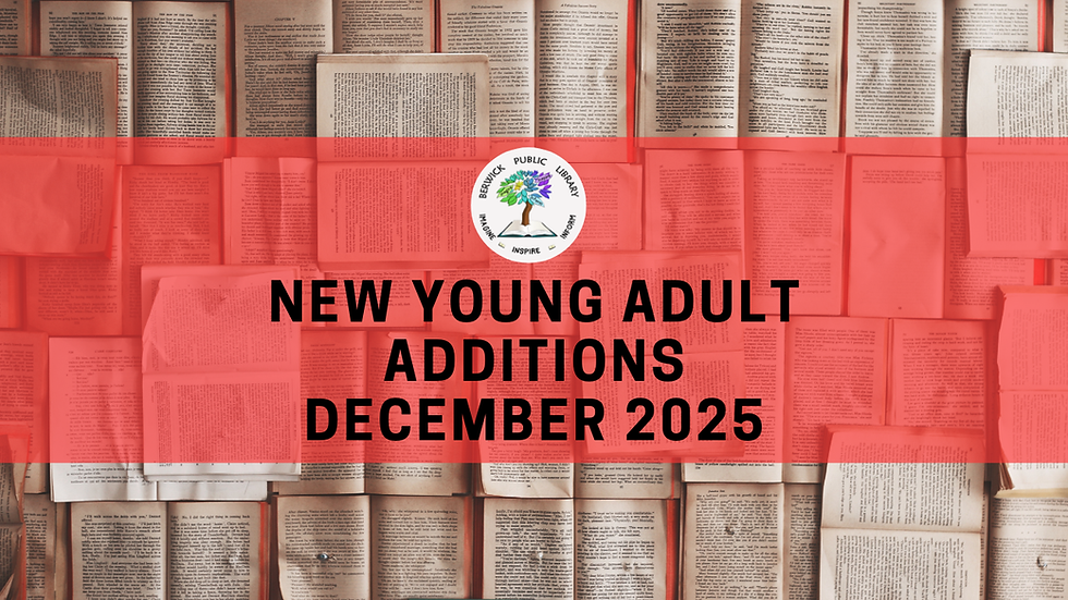 New young adult additions - December 2025