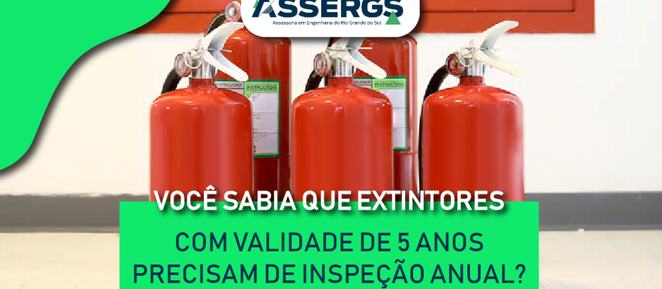 Você sabia que mesmo os extintores com validade de 5 anos precisam de inspeção anual?