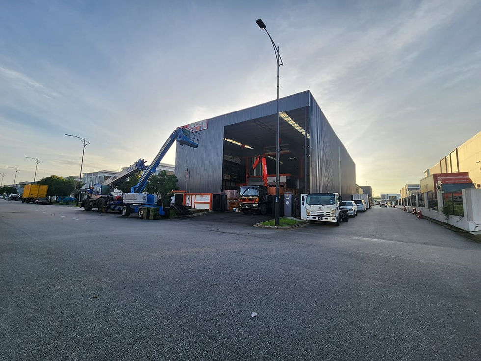Factory expansion construction and fabrication in Johor.