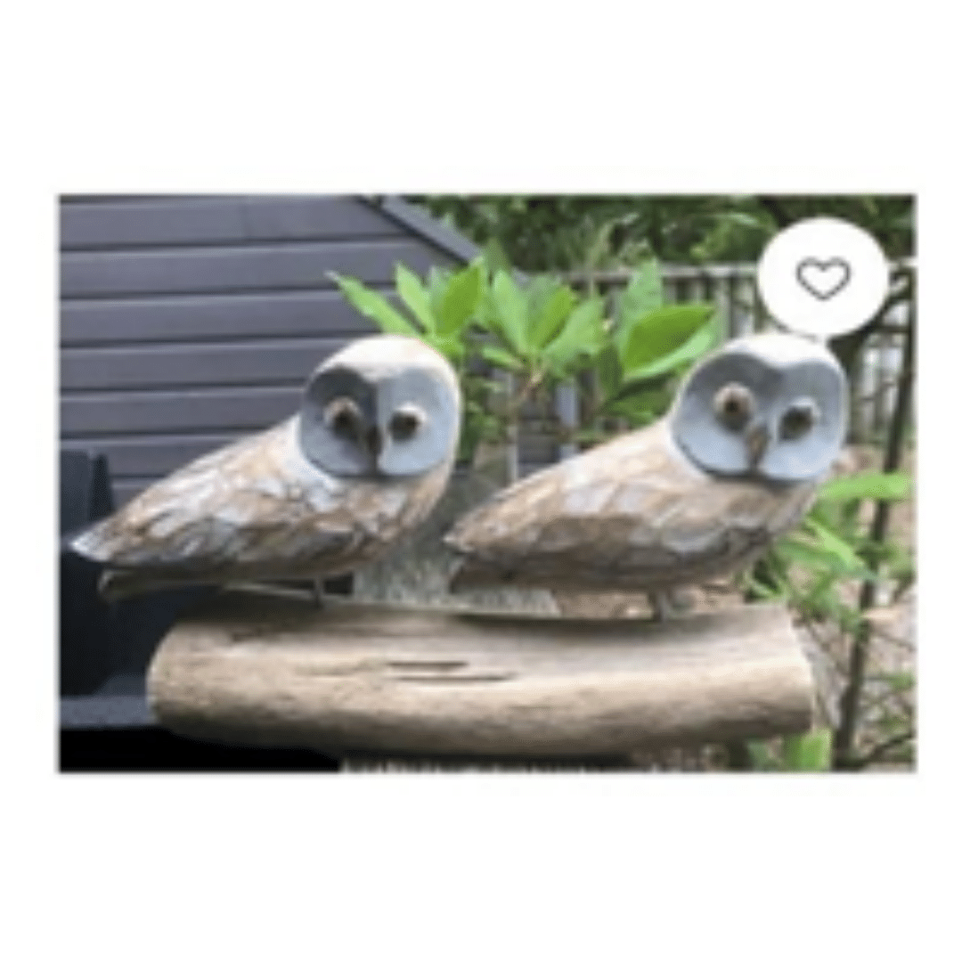 Wooden Owls Decoration