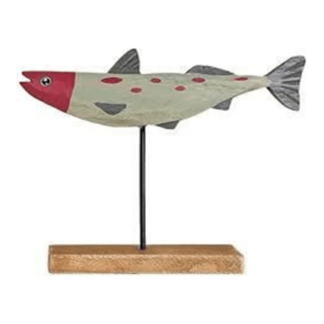 Wooden Salmon Decoration