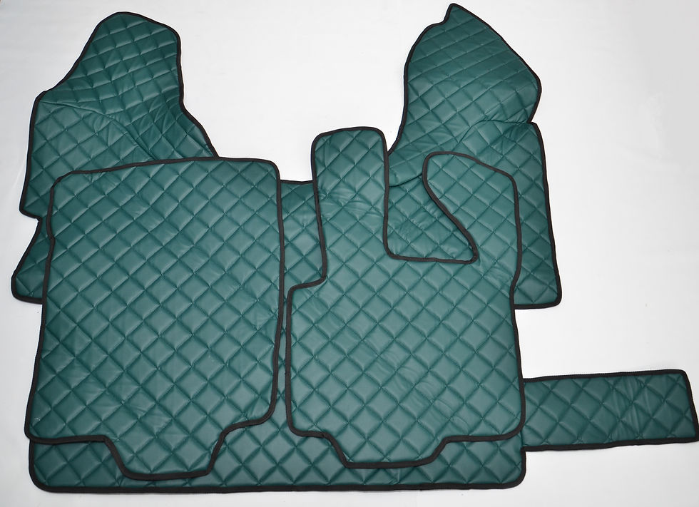 Thumbnail: Daf XF 105 model 2006-2012 "eco leather" engine cover & floor mats set