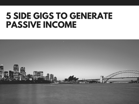 5 side gigs to generate passive income