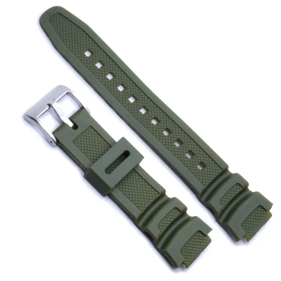 Enduro TPU Watch Strap for Casio (Green)