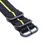Thumbnail: Zulu Watch Strap (Black and Yellow)