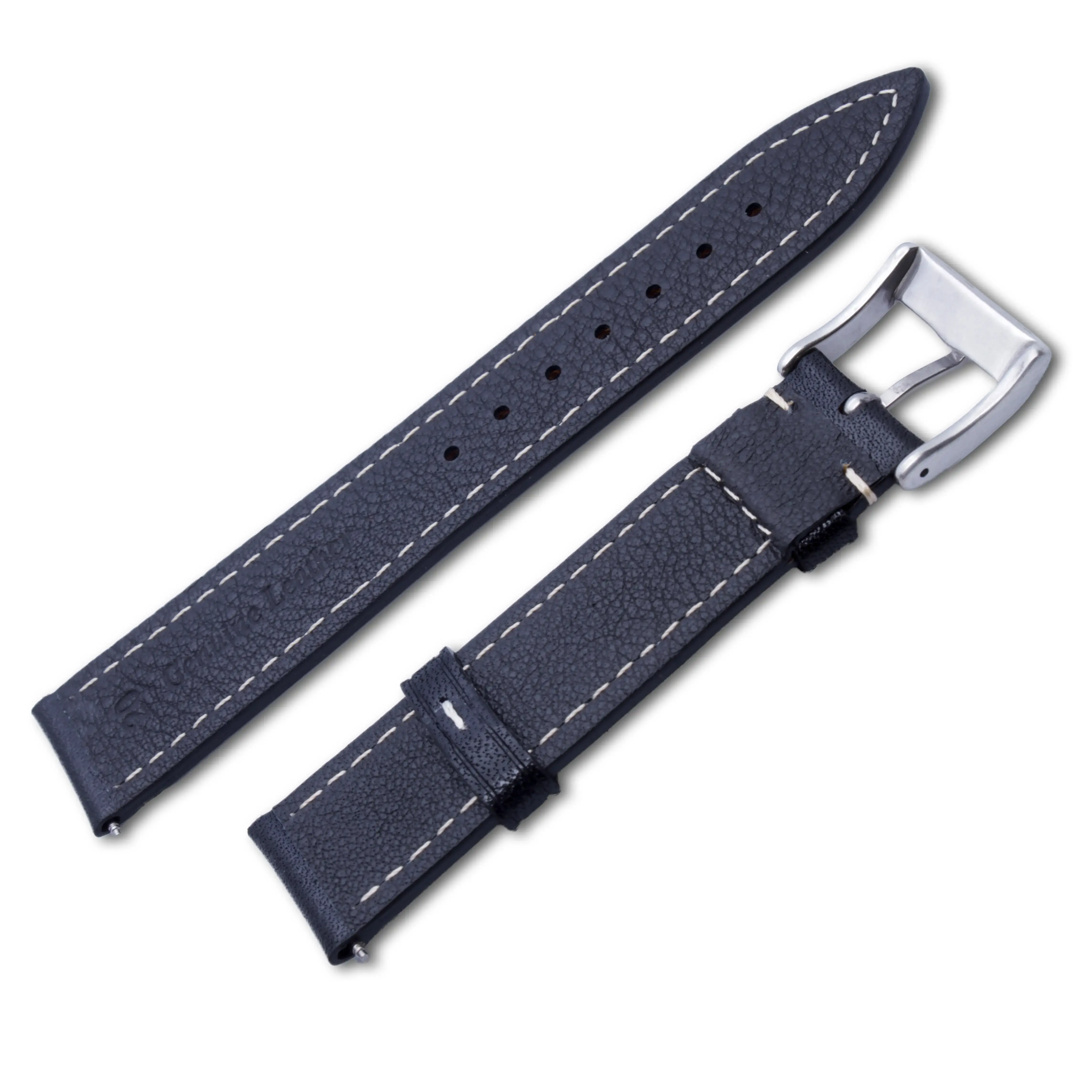 Tanned Leather Watch Straps (Black)