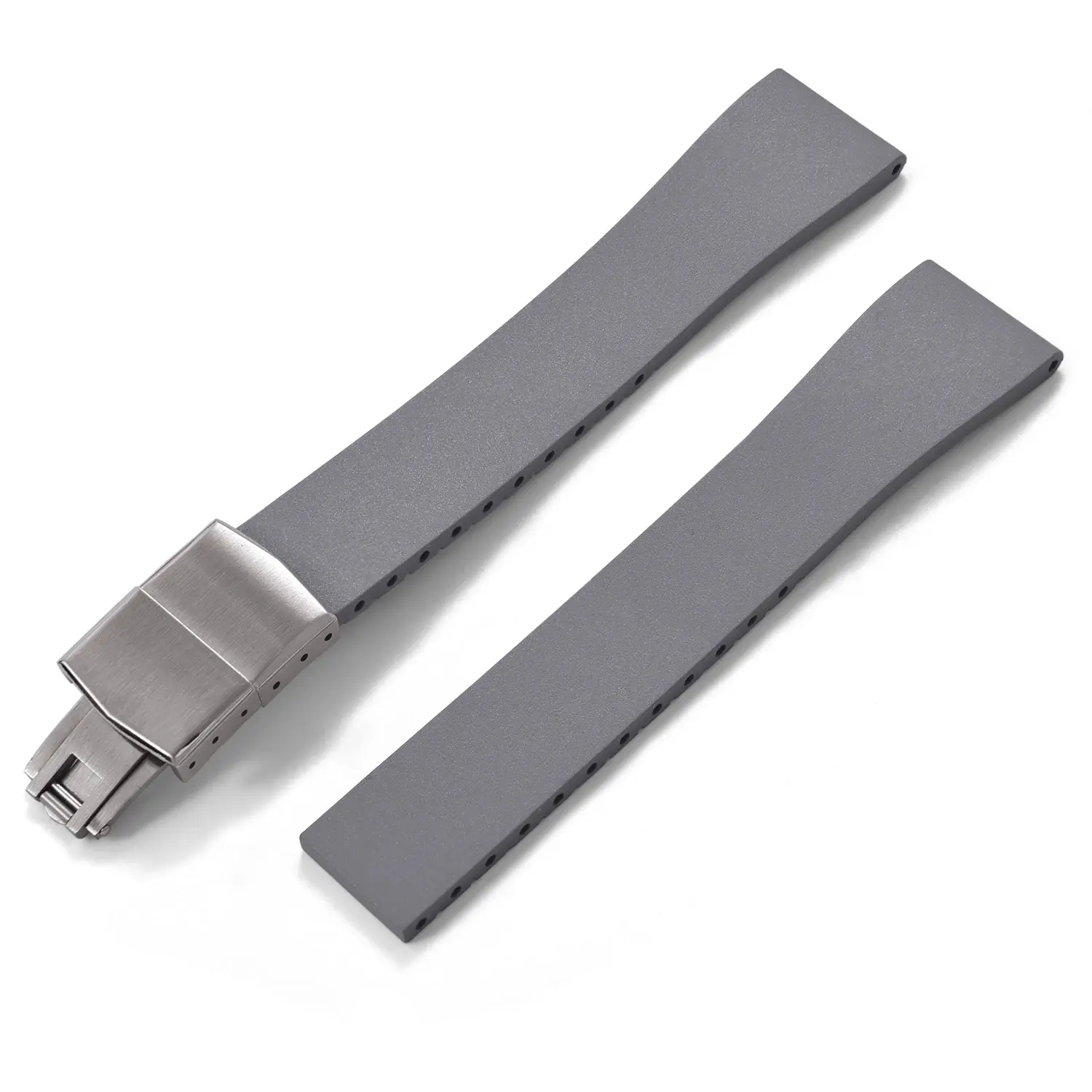 CTS (Cut to Size) FKM Watch Strap (Gray) - Non Returnable