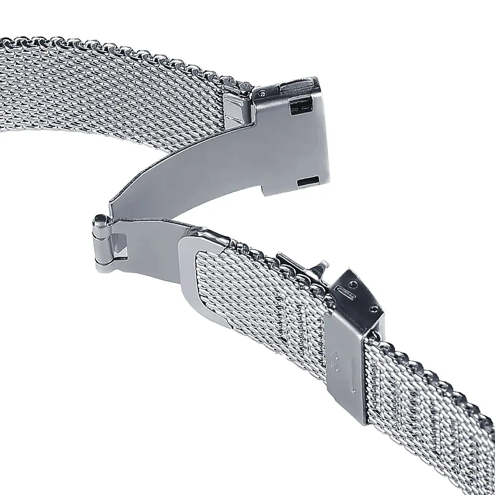 Thumbnail: Milanese - Mesh Stainless Steel Watch Straps (Silver)