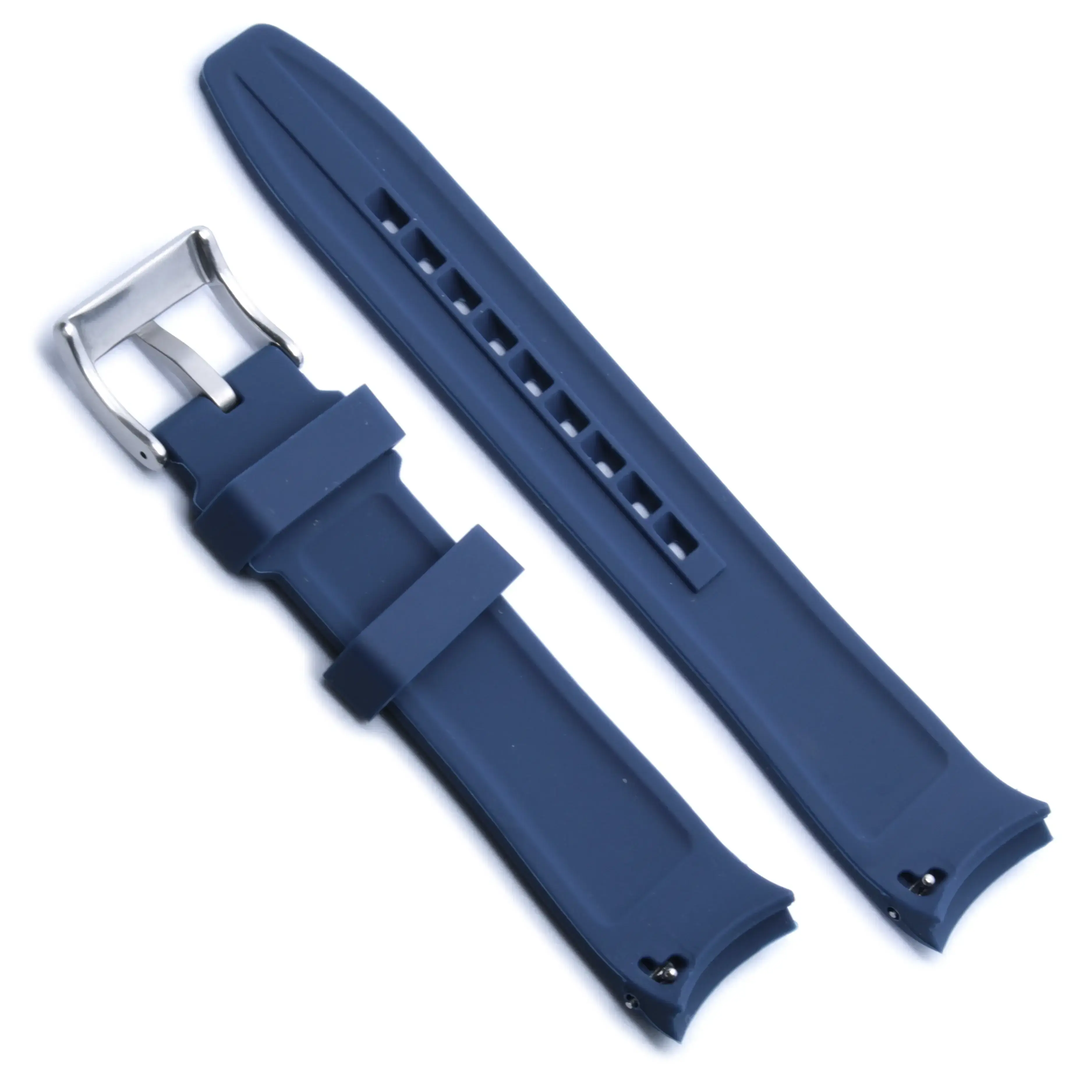Orbit Silicone Watch Strap – Curved (Blue)