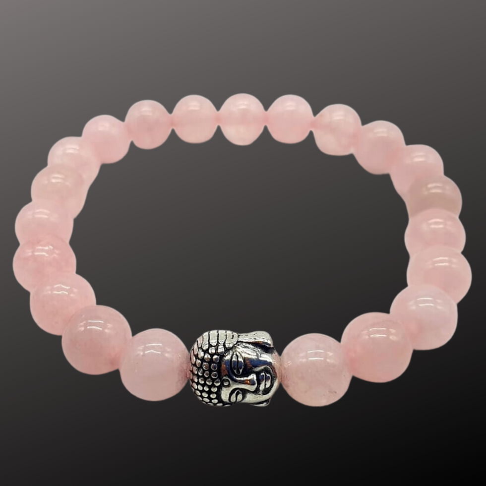 Bracelet "Amour" / Buddha Quartz rose / 8mm