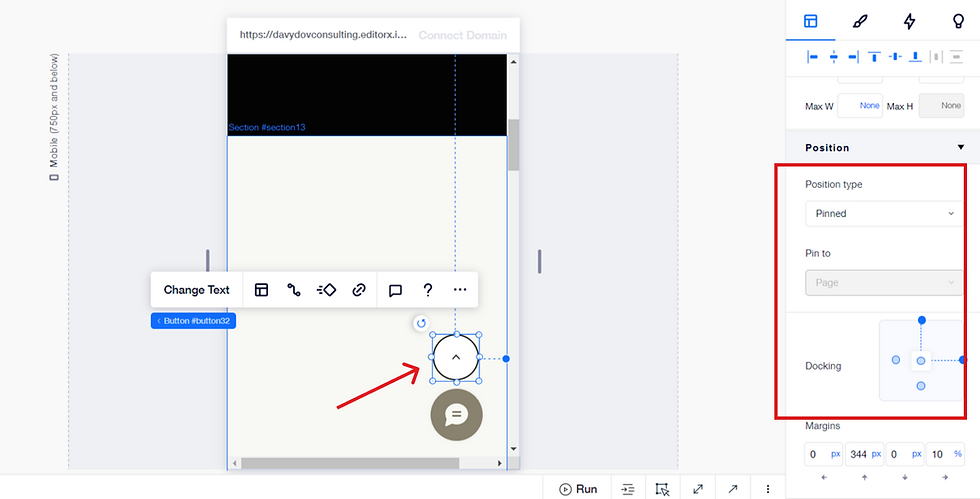 Adding a Wix Quick Action Bar for Mobile