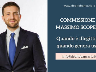 Usura: le Sezioni Unite sulla commissione di massimo scoperto
