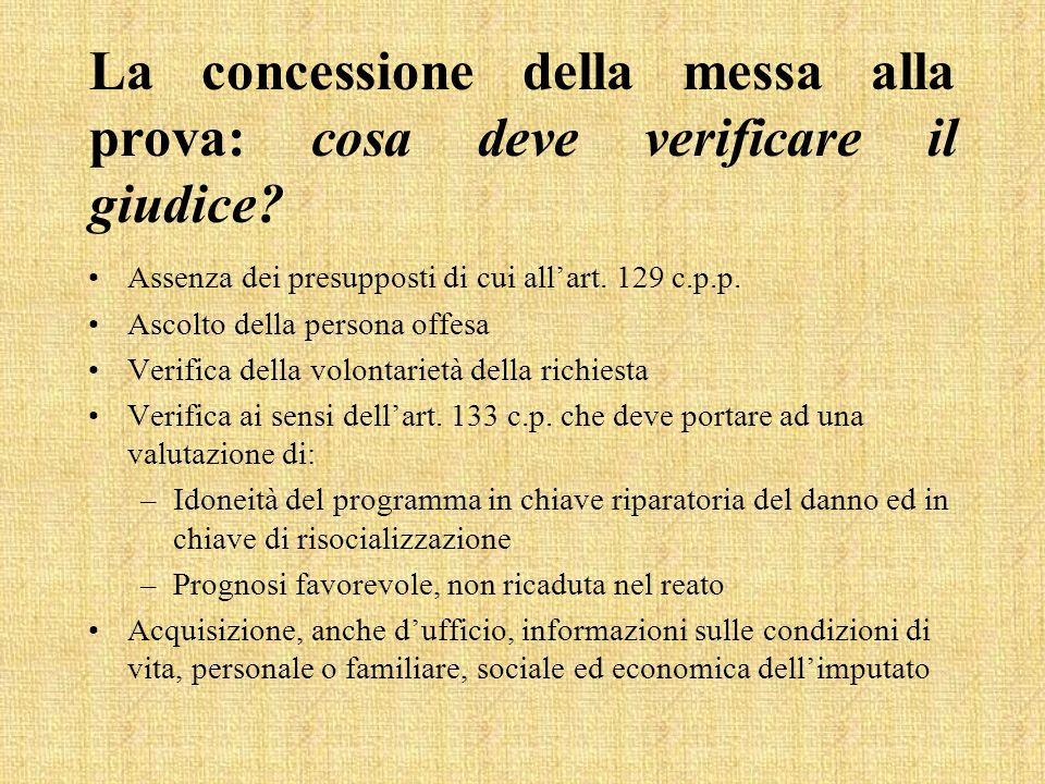 Decreto che dispone il giudizio immediato e messa alla prova
