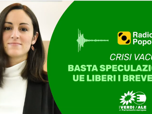 VACCINI: BASTA SPECULAZIONE! UE LIBERI I BREVETTI