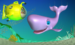 3D version of a School Mural