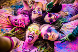 Colourful-young-girls-circle-fun-sober-free