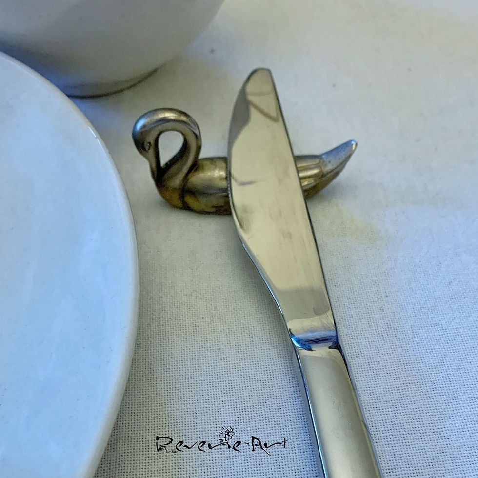 Thumbnail: Set of 6 vintage silver plated knife rests
