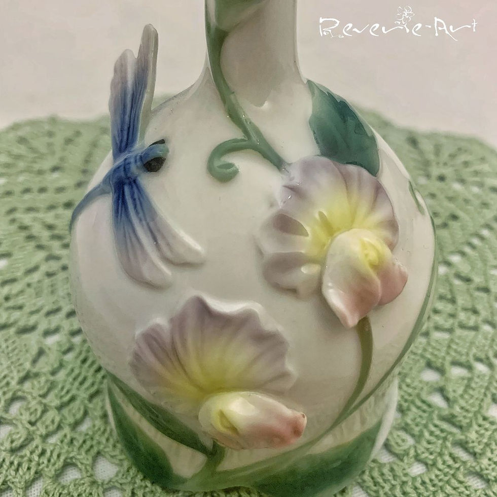 Thumbnail: Graff Porcelain sweet pea and dragonfly bell