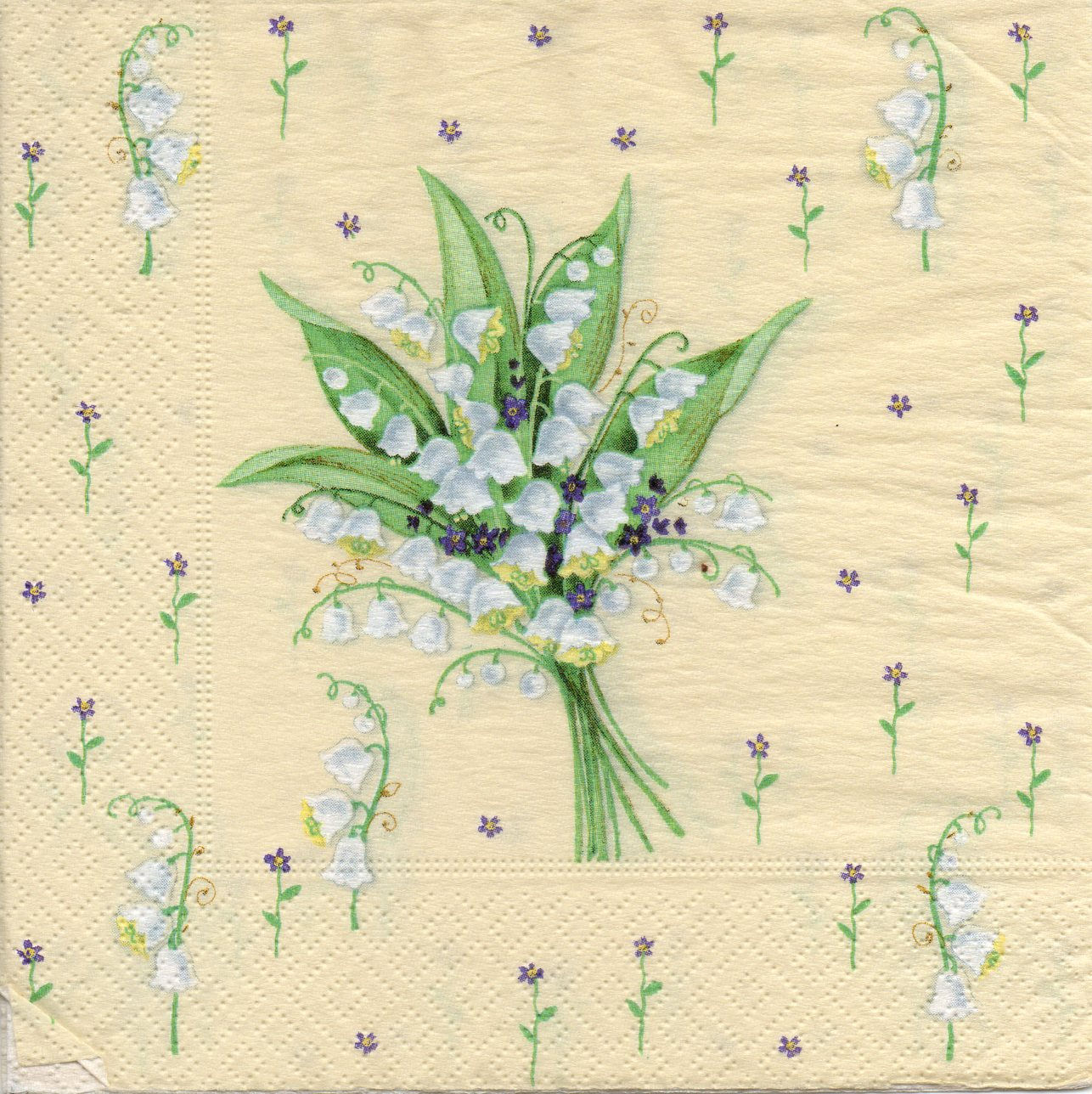 Napkins for decoupage Lily of the valley