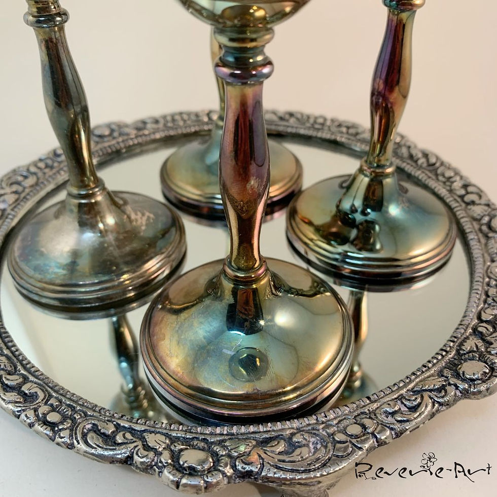 Thumbnail: Vintage Cavalier silver plated goblets set of 4