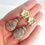 Thumbnail: Romantic jasper - Earrings with jasper and amethyst
