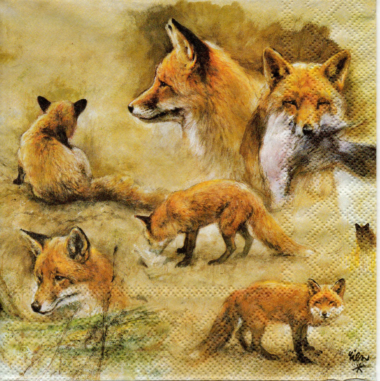 Napkins N633 Lunch size 33x33cm