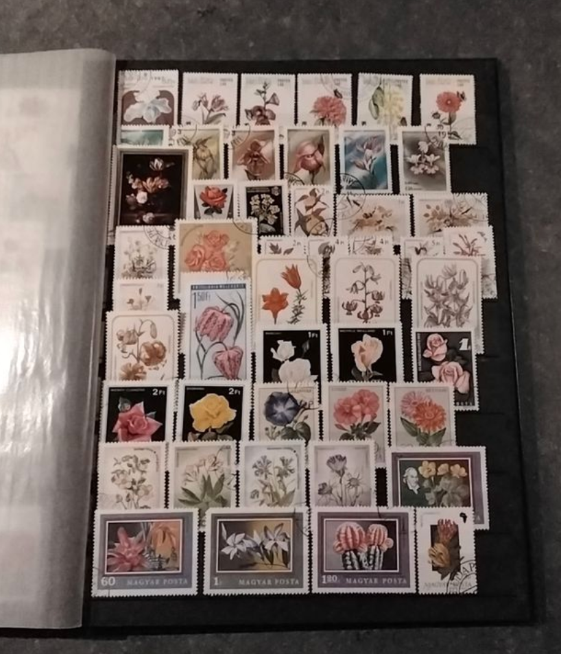 collection timbres thématique fleurs