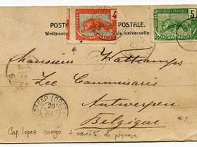 série de timbres panthère colonies françaises
