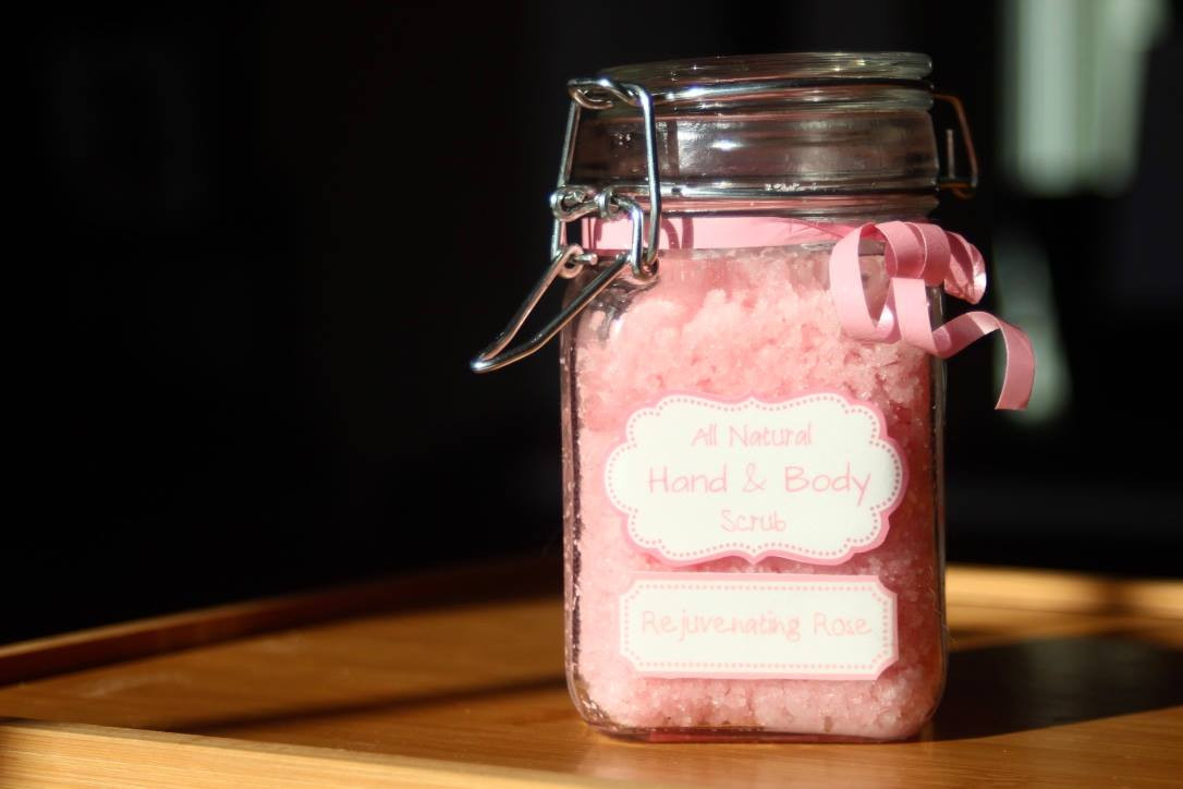 All Natural Hand & Body Scrub in Rejuvenating Rose