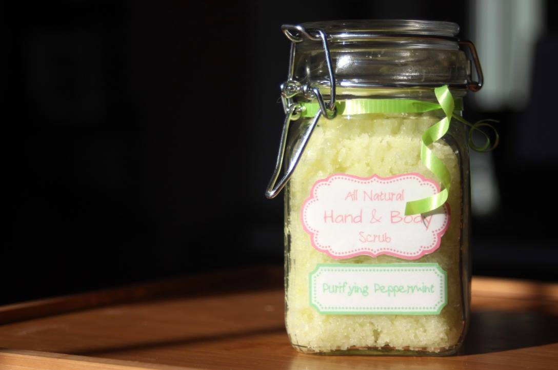 All Natural Hand & Body Scrub in Purifying Peppermint