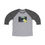 Thumbnail: Angel Eye Unisex Tri-Blend 3/4 Raglan Tee