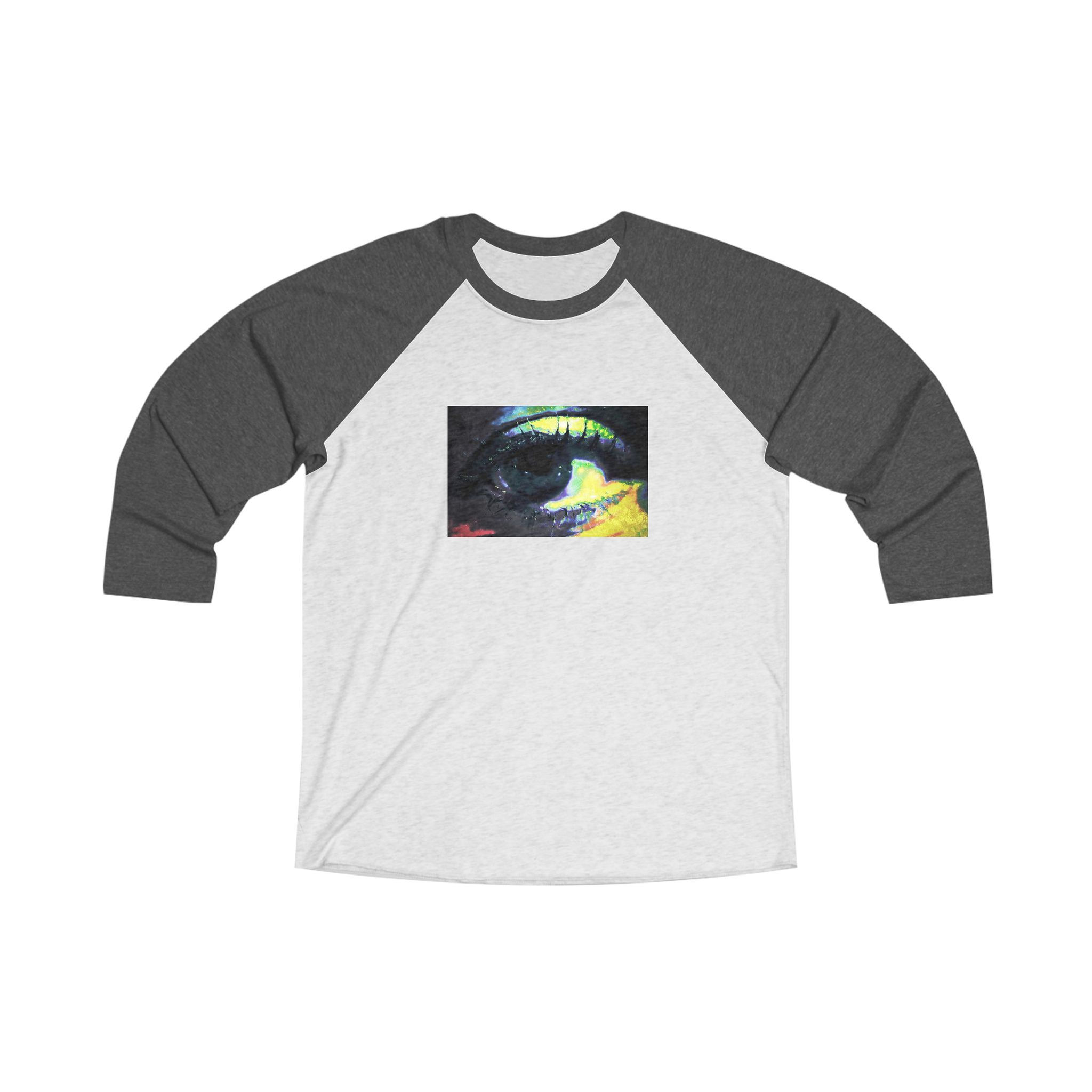 Angel Eye Unisex Tri-Blend 3/4 Raglan Tee