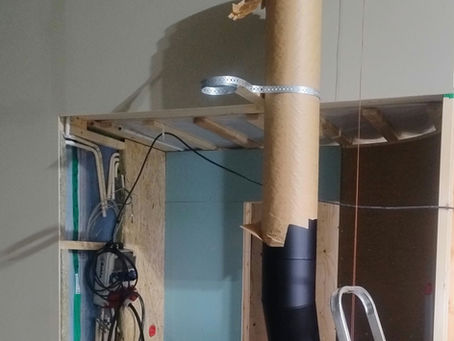 Började montera skorstenen, bara för att...22 Augusti 2025