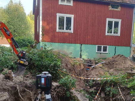 Nu är det grävt för det nya avloppet 31 Augusti 2024