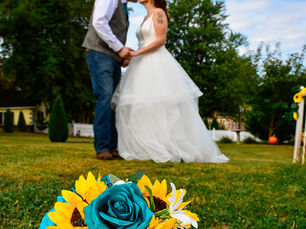 Bride and groom eloping in Frederick, Maryland at Prosperity Mansion and Farm