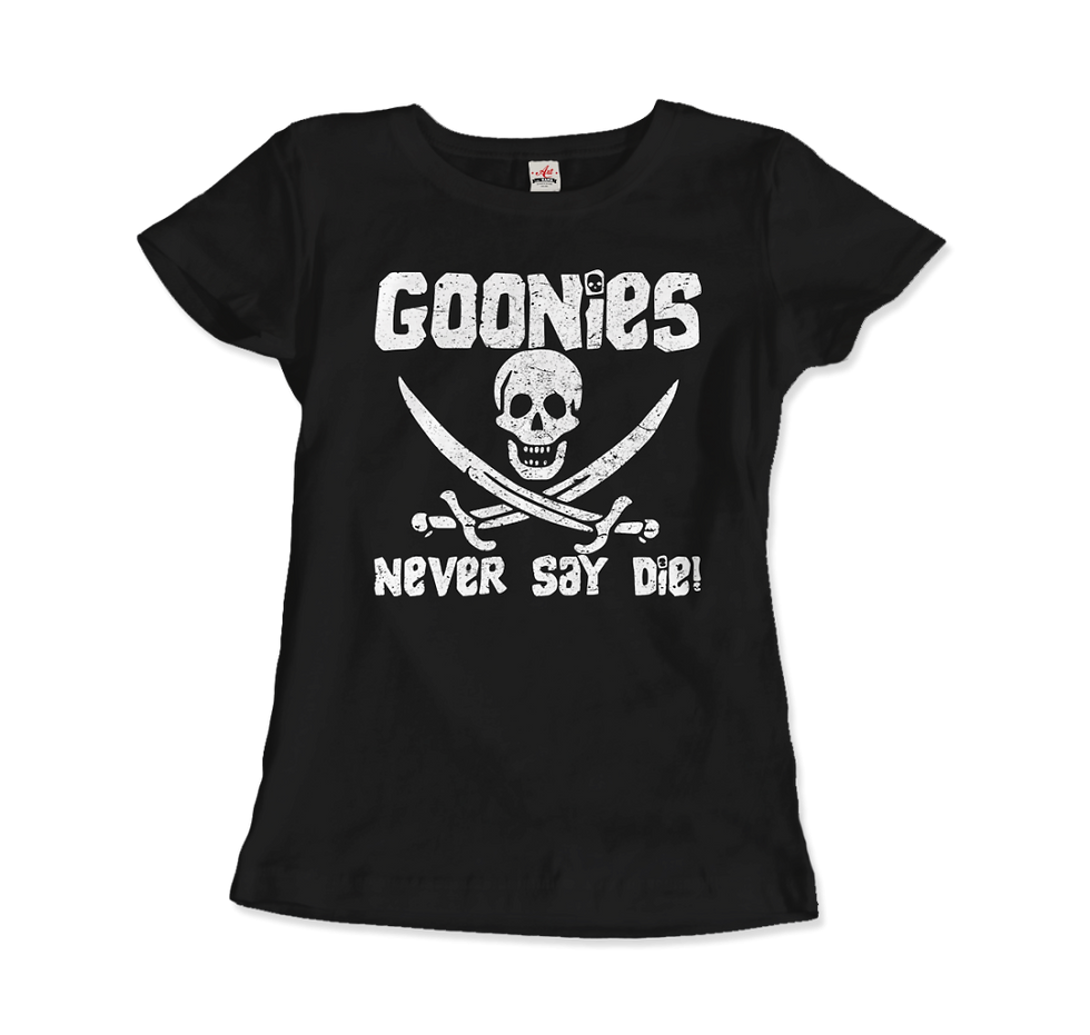 Thumbnail: The Goonies Never Say Die Distressed Design T-Shirt