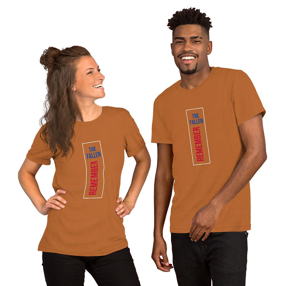 Thumbnail: Unisex t-shirt (Remember the Fallen)