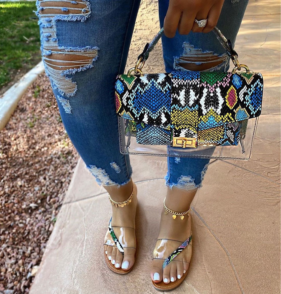 Thumbnail: Womens Sandals and Purse Sets