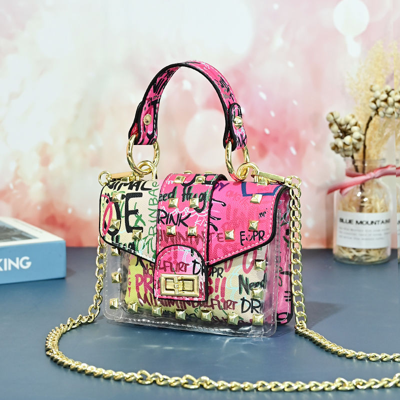 Thumbnail: Clear Rivet Mommy and Me Tote