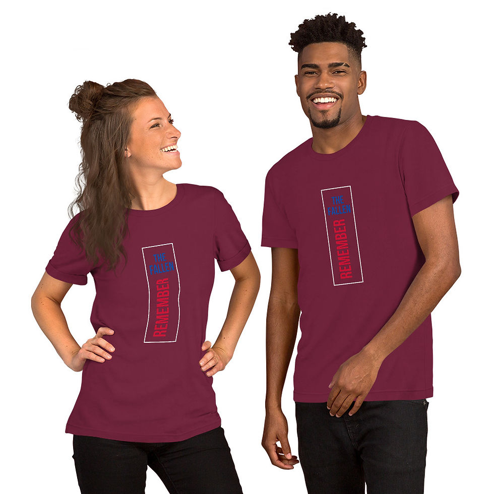 Thumbnail: Unisex t-shirt (Remember the Fallen)