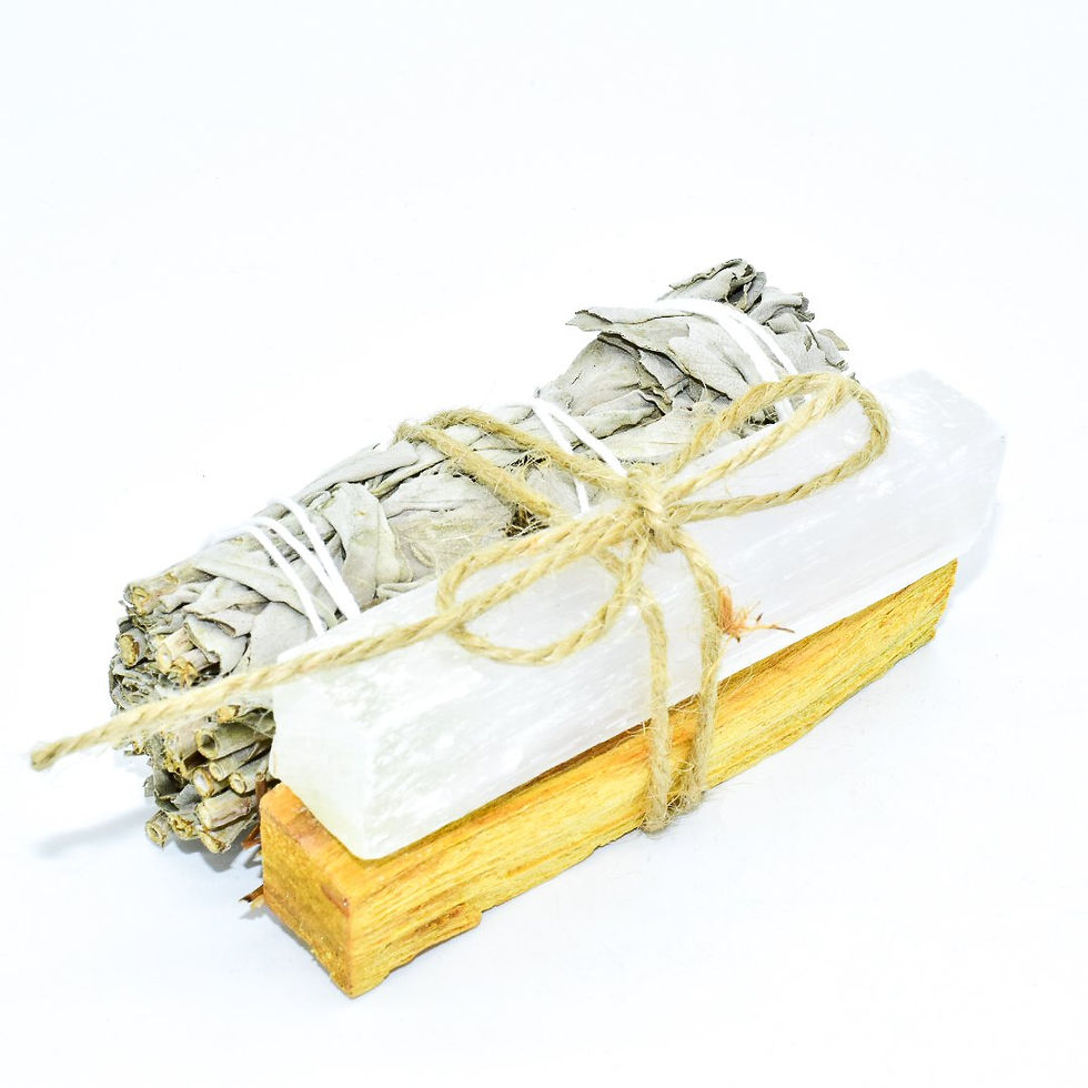Thumbnail: Palo Santo, Sage & Crystal Smudging Bundle
