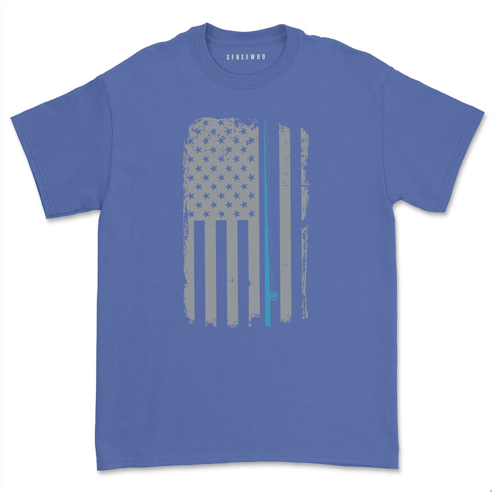 Thumbnail: Vintage American Flag Fishing Fishing T-shirt