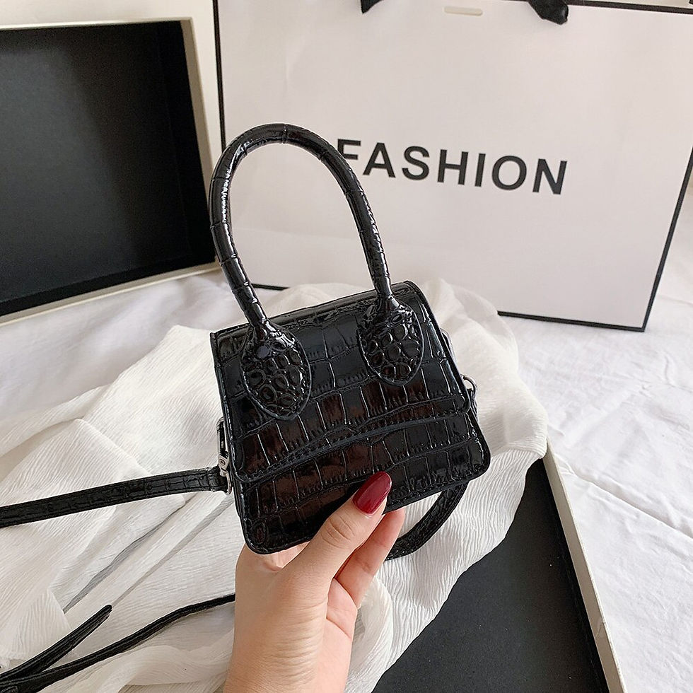 Thumbnail: Womens Mini Snakeskin Shoulder Handbag